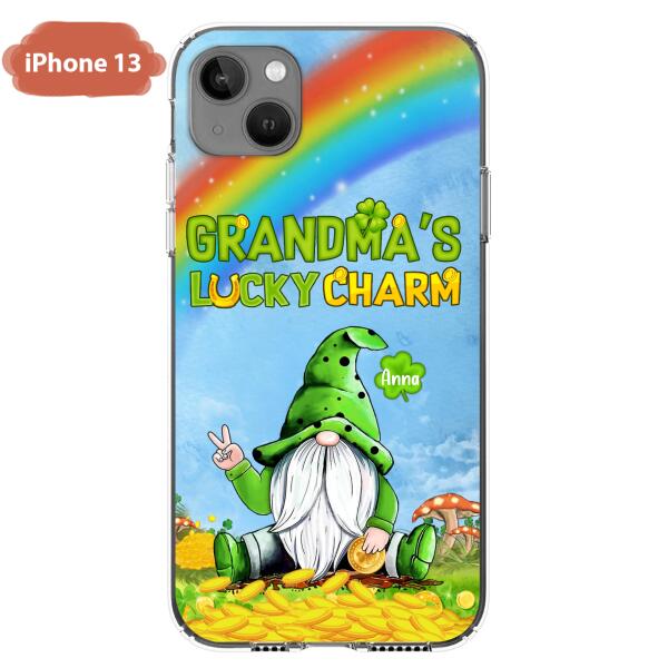 Custom Personalized iPhone Case/Samsung Case - Gift for Grandmother - Grandma's Lucky Charms Phone Case - Up to 6 Grandkids