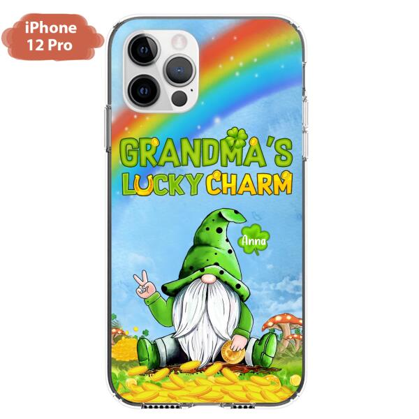 Custom Personalized iPhone Case/Samsung Case - Gift for Grandmother - Grandma's Lucky Charms Phone Case - Up to 6 Grandkids