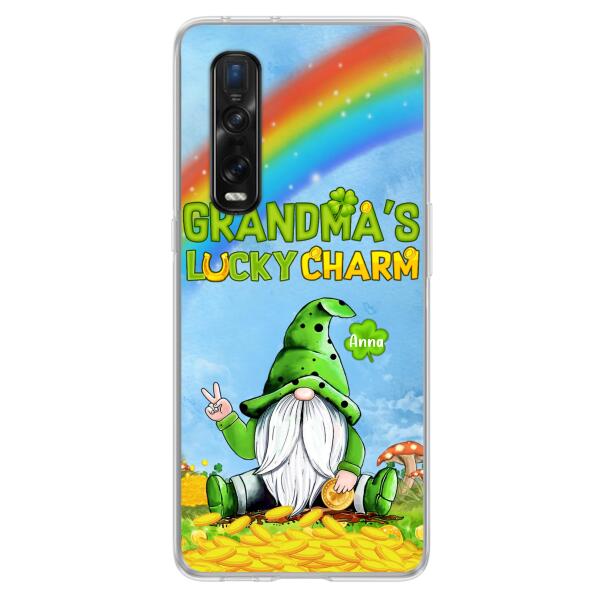 Custom Personalized Oppp Case/Huawei Case/Xiaomi Case - Gift for Grandmother - Grandma's Lucky Charms Phone Case - Up to 6 Grandkids