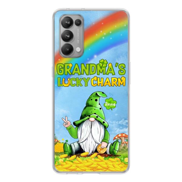 Custom Personalized Oppp Case/Huawei Case/Xiaomi Case - Gift for Grandmother - Grandma's Lucky Charms Phone Case - Up to 6 Grandkids