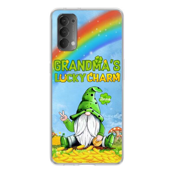 Custom Personalized Oppp Case/Huawei Case/Xiaomi Case - Gift for Grandmother - Grandma's Lucky Charms Phone Case - Up to 6 Grandkids