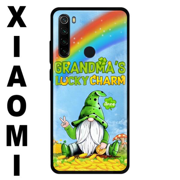 Custom Personalized Oppp Case/Huawei Case/Xiaomi Case - Gift for Grandmother - Grandma's Lucky Charms Phone Case - Up to 6 Grandkids