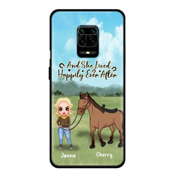 Customer Personalized Horse Girl Chibi Phone Case - Gift for Horse Lovers with the case for Huawei, Xiaomi and Oppo