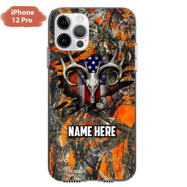 Custom Personalized The Best Premium Skull Deer Hunting Multicolor Phone Case - Gift Idea For Hunting Lover - Case For iPhone And Samsung