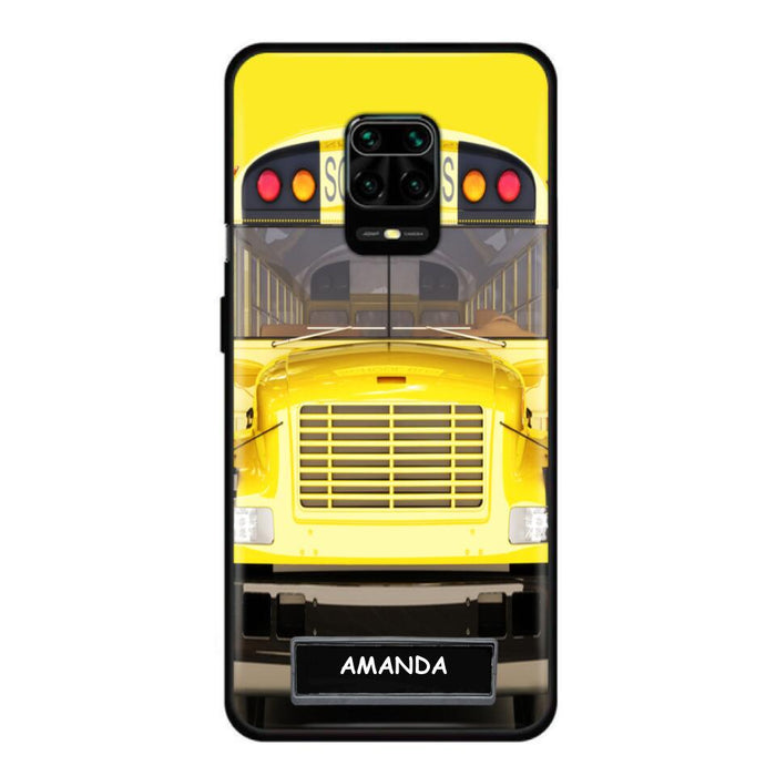 Custom Personalized School Bus Phone Case - Gift Idea For School Bus Lovers - Case For iPhone, Samsung and Xiaomi