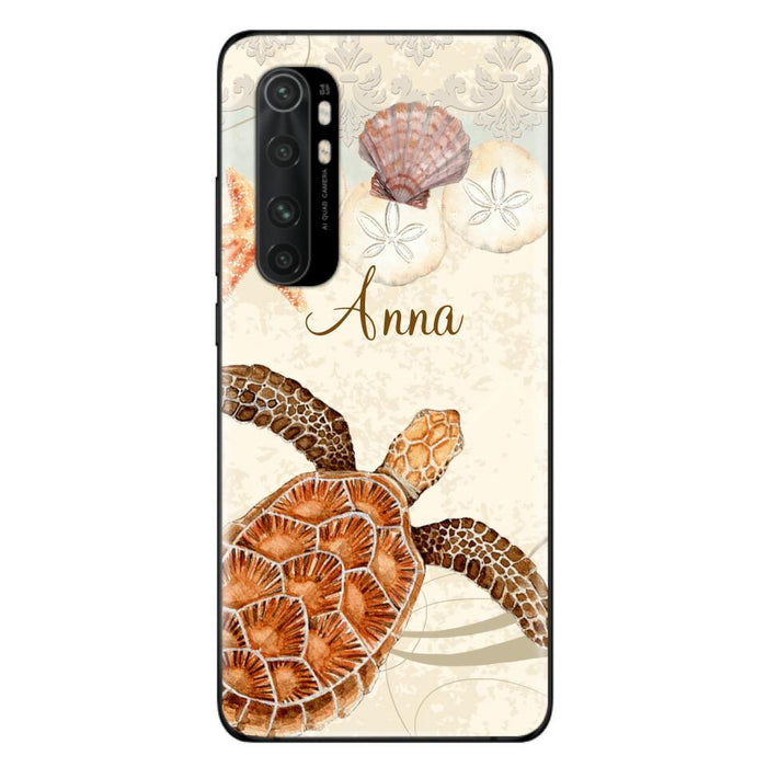 Custom Personalized Sea Turtle Phone Case - Best Gift For Turtle Lover's - Case For iPhone, Samsung and Xiaomi - DTJ0EN