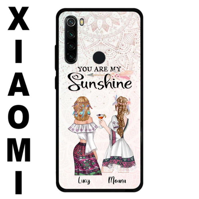 Custom Personalized Bohemian Friends Phone Case - Case For Huawei, Xiaomi & Oppo - You Are My Sunshine