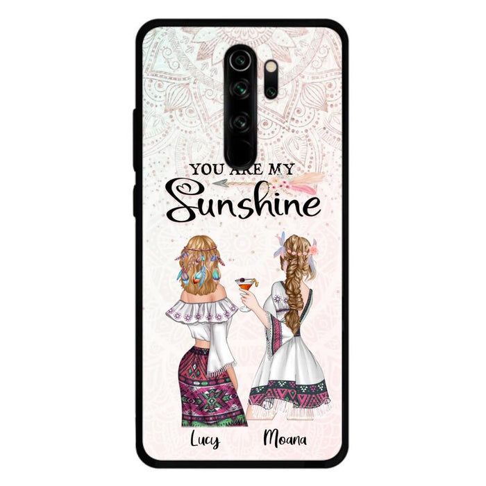 Custom Personalized Bohemian Friends Phone Case - Case For Huawei, Xiaomi & Oppo - You Are My Sunshine