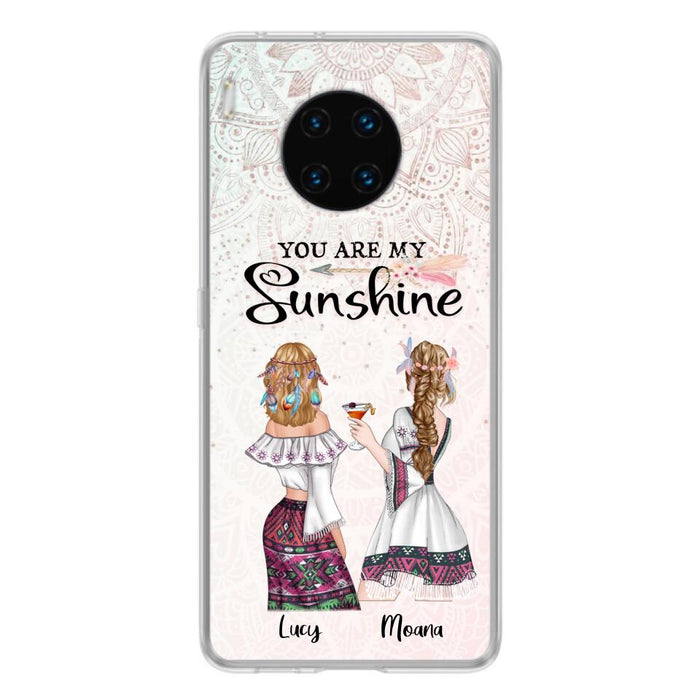 Custom Personalized Bohemian Friends Phone Case - Case For Huawei, Xiaomi & Oppo - You Are My Sunshine