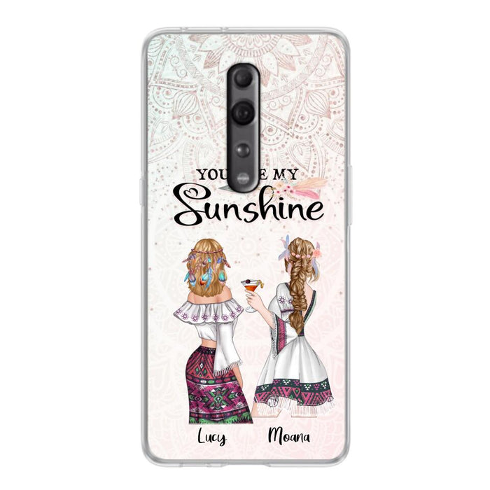 Custom Personalized Bohemian Friends Phone Case - Case For Huawei, Xiaomi & Oppo - You Are My Sunshine