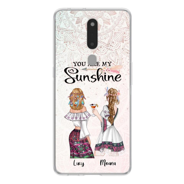 Custom Personalized Bohemian Friends Phone Case - Case For Huawei, Xiaomi & Oppo - You Are My Sunshine