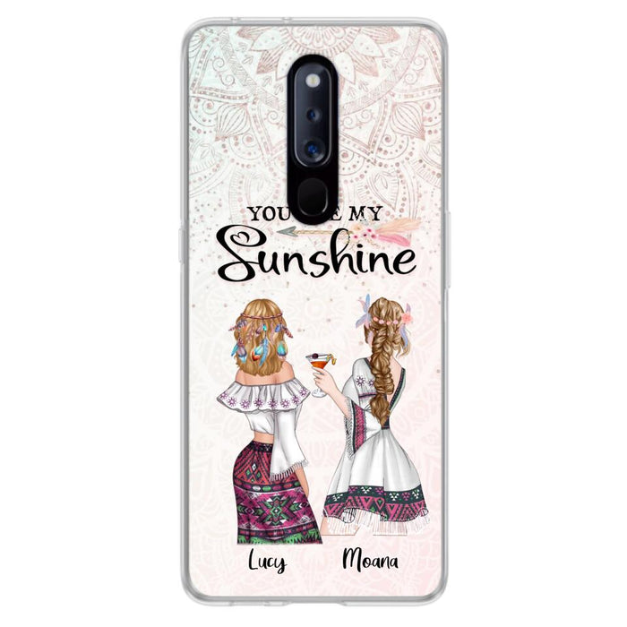 Custom Personalized Bohemian Friends Phone Case - Case For Huawei, Xiaomi & Oppo - You Are My Sunshine