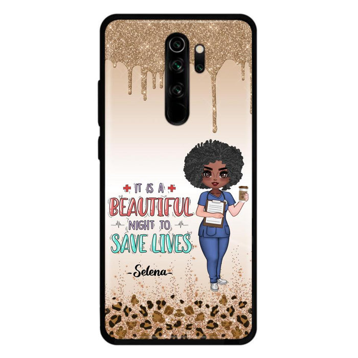 Custom Personalized Nurse Phone Case - Best Gift For Nurse - It's A Beautiful Night To Save Lives - Case For Xiaomi, Oppo And Huawei