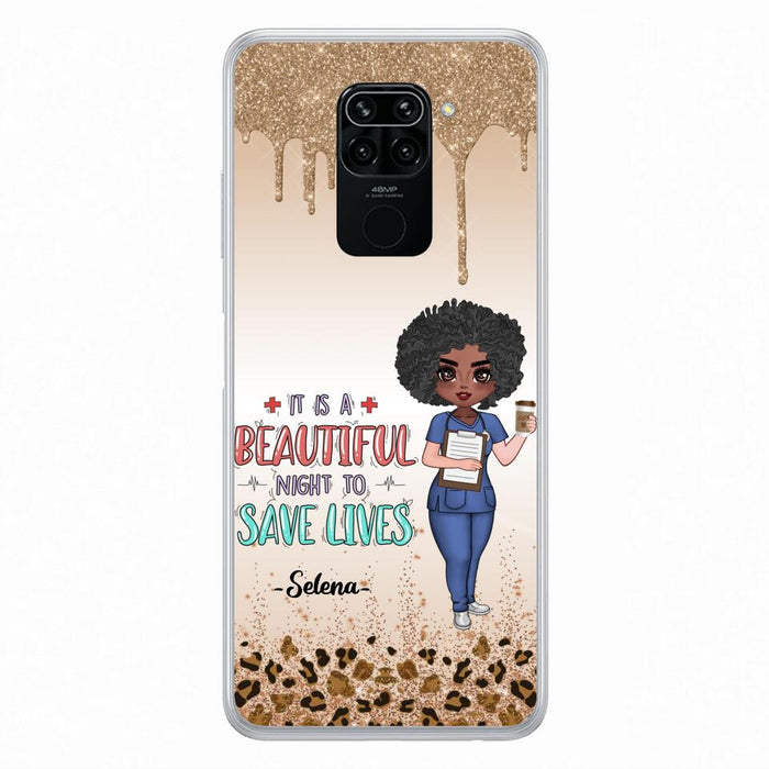 Custom Personalized Nurse Phone Case - Best Gift For Nurse - It's A Beautiful Night To Save Lives - Case For Xiaomi, Oppo And Huawei