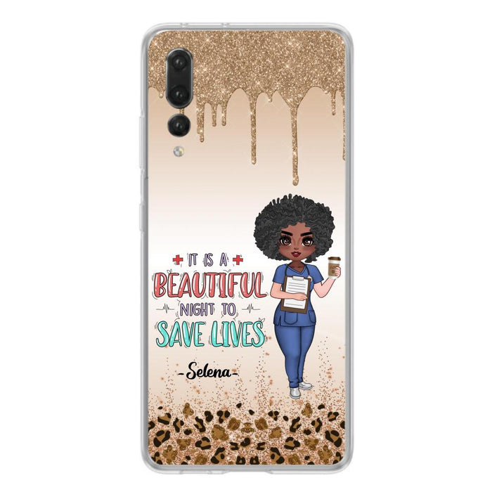 Custom Personalized Nurse Phone Case - Best Gift For Nurse - It's A Beautiful Night To Save Lives - Case For Xiaomi, Oppo And Huawei