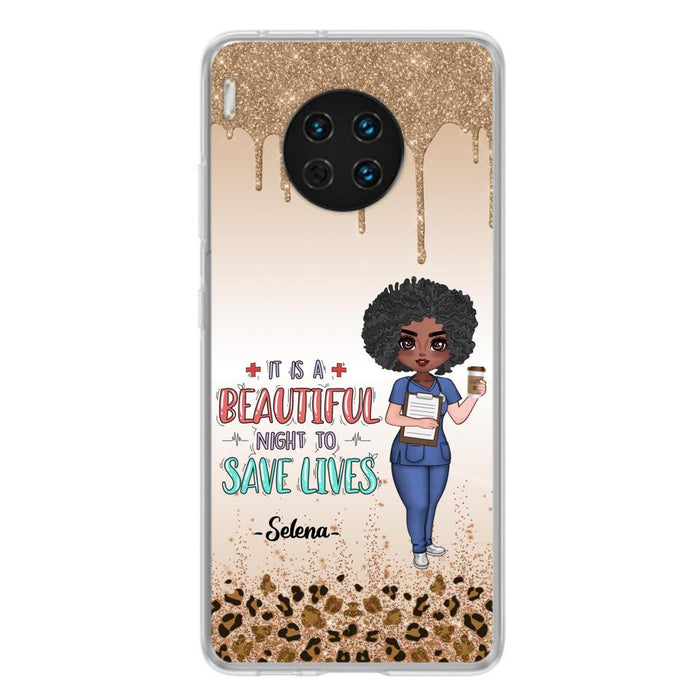 Custom Personalized Nurse Phone Case - Best Gift For Nurse - It's A Beautiful Night To Save Lives - Case For Xiaomi, Oppo And Huawei