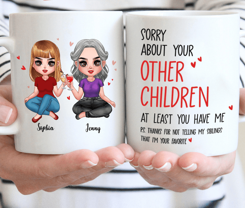 Personalized Daughter & Mom Coffee Mug - Gift For Mother's Day - Congratulations On Having The Best Daughter Ever