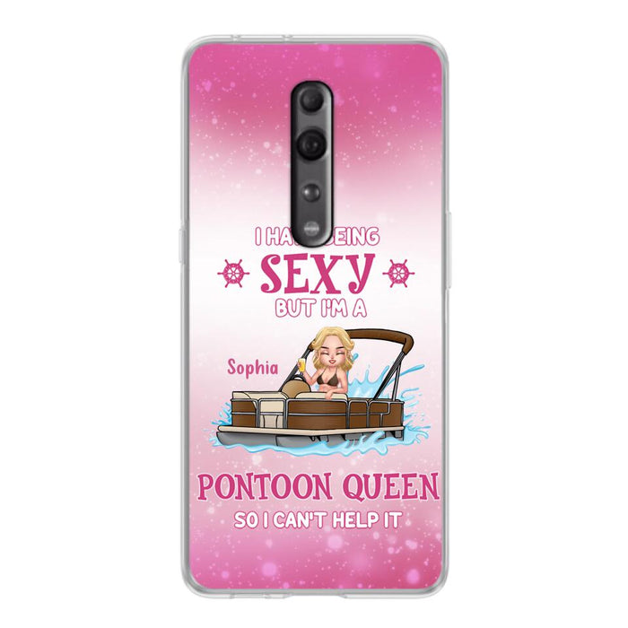 Custom Personalized Pontoon Queen Phone Case - Gift Idea For Pontoon Lover - I Hate Being Sexy But I'm A Pontoon Queen So I Can't Help It - Case For Xiaomi, Oppo And Huawei