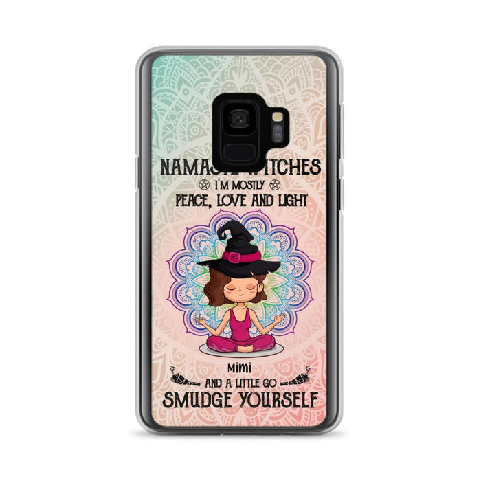 Custom Personalized Yoga Phone Case - Gift for Yoga Lovers - iPhone and Samsung Case - Namaste Witches