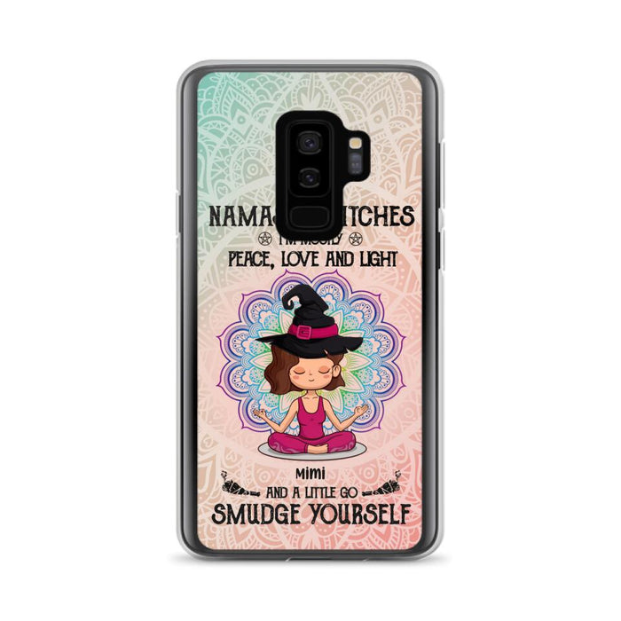 Custom Personalized Yoga Phone Case - Gift for Yoga Lovers - iPhone and Samsung Case - Namaste Witches