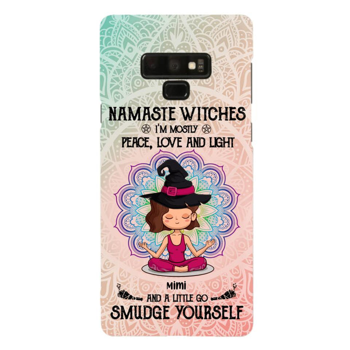 Custom Personalized Yoga Phone Case - Gift for Yoga Lovers - iPhone and Samsung Case - Namaste Witches