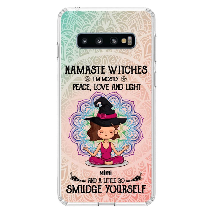 Custom Personalized Yoga Phone Case - Gift for Yoga Lovers - iPhone and Samsung Case - Namaste Witches