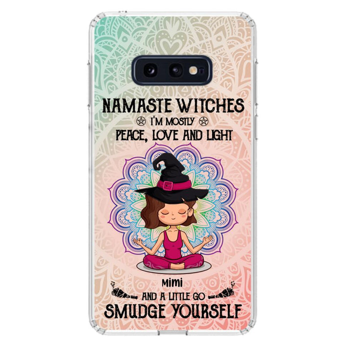 Custom Personalized Yoga Phone Case - Gift for Yoga Lovers - iPhone and Samsung Case - Namaste Witches