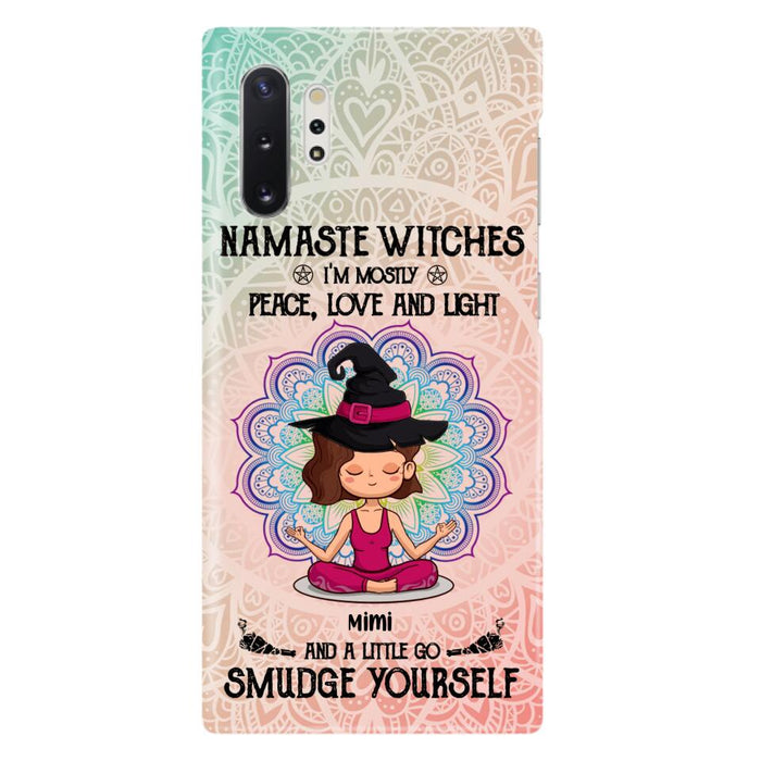 Custom Personalized Yoga Phone Case - Gift for Yoga Lovers - iPhone and Samsung Case - Namaste Witches