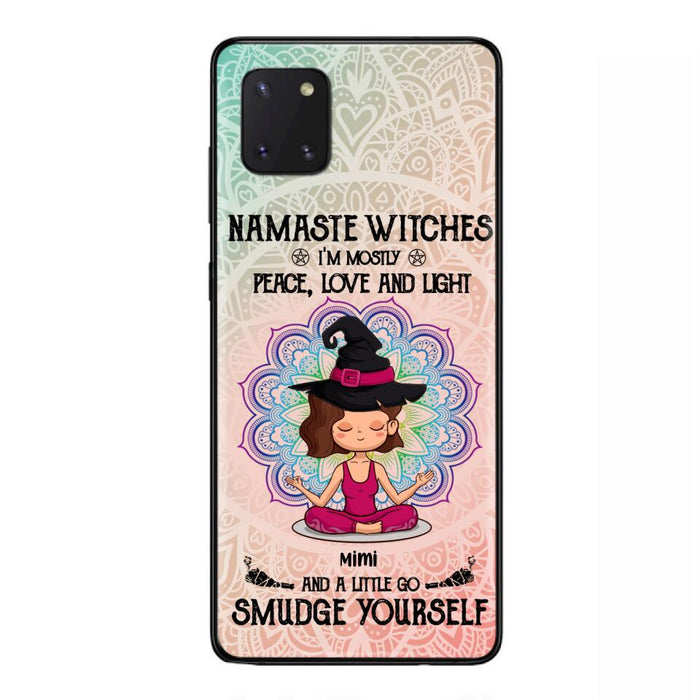 Custom Personalized Yoga Phone Case - Gift for Yoga Lovers - iPhone and Samsung Case - Namaste Witches