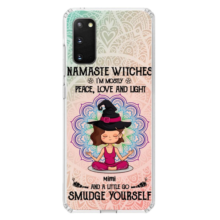 Custom Personalized Yoga Phone Case - Gift for Yoga Lovers - iPhone and Samsung Case - Namaste Witches