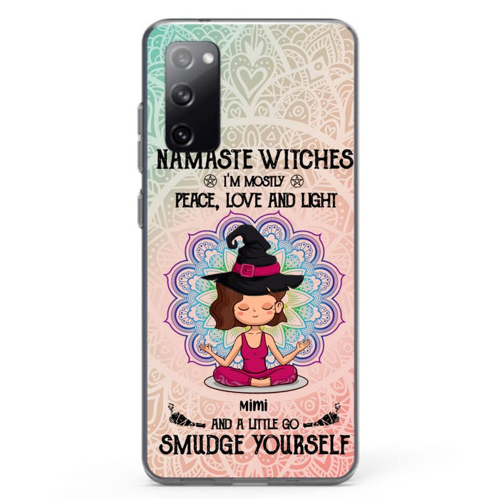 Custom Personalized Yoga Phone Case - Gift for Yoga Lovers - iPhone and Samsung Case - Namaste Witches