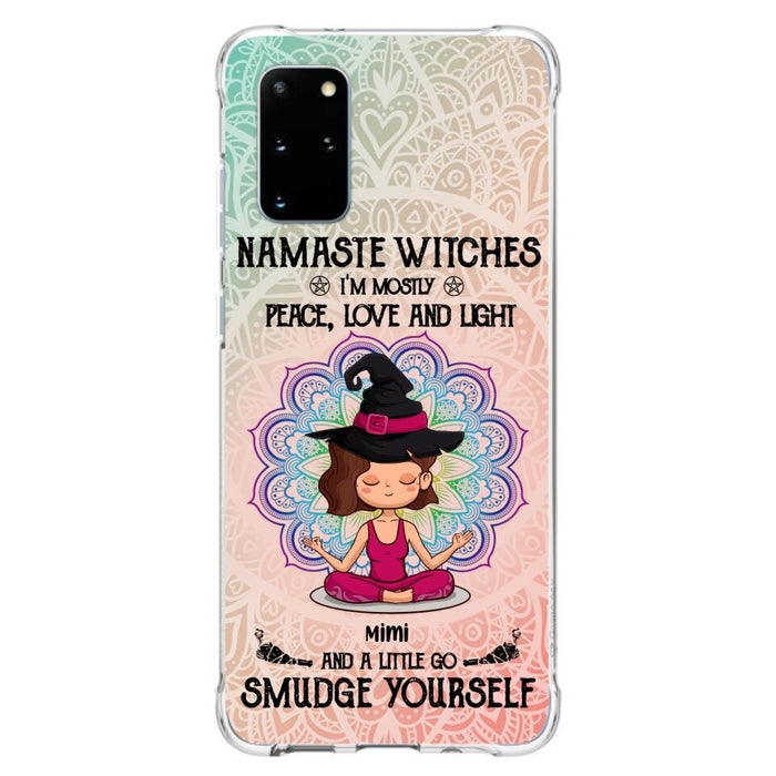 Custom Personalized Yoga Phone Case - Gift for Yoga Lovers - iPhone and Samsung Case - Namaste Witches