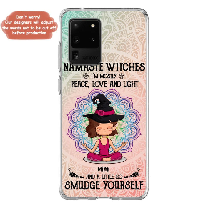 Custom Personalized Yoga Phone Case - Gift for Yoga Lovers - iPhone and Samsung Case - Namaste Witches