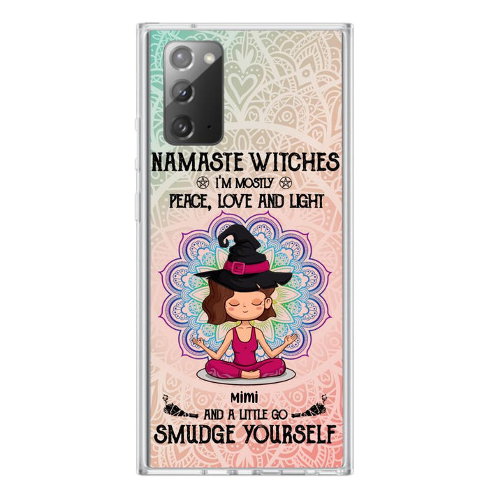 Custom Personalized Yoga Phone Case - Gift for Yoga Lovers - iPhone and Samsung Case - Namaste Witches