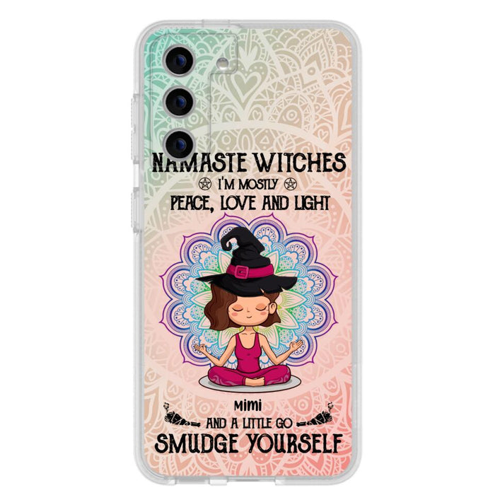 Custom Personalized Yoga Phone Case - Gift for Yoga Lovers - iPhone and Samsung Case - Namaste Witches