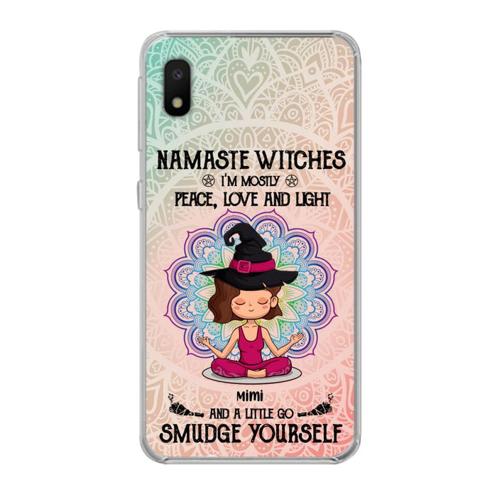 Custom Personalized Yoga Phone Case - Gift for Yoga Lovers - iPhone and Samsung Case - Namaste Witches