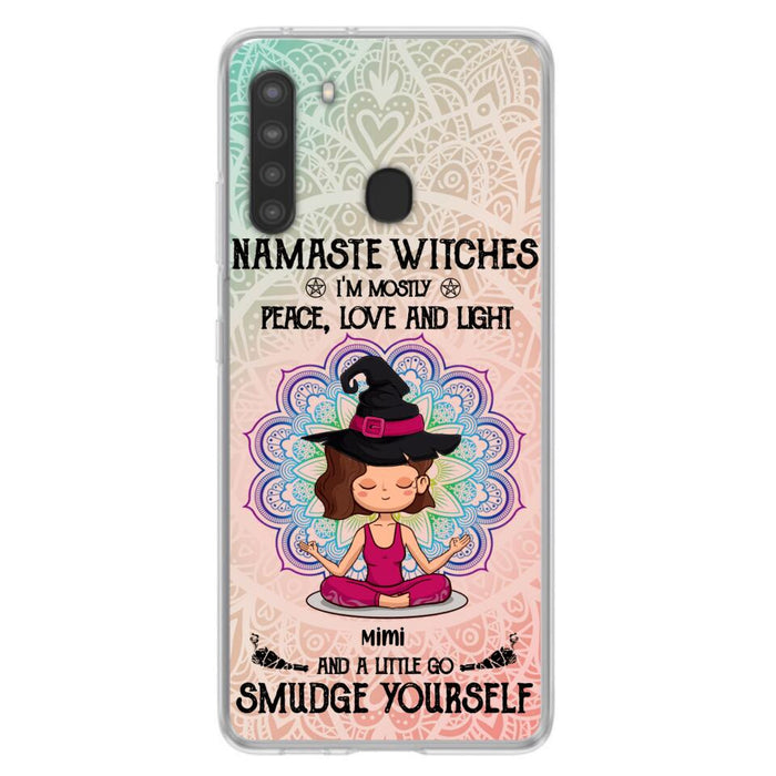 Custom Personalized Yoga Phone Case - Gift for Yoga Lovers - iPhone and Samsung Case - Namaste Witches