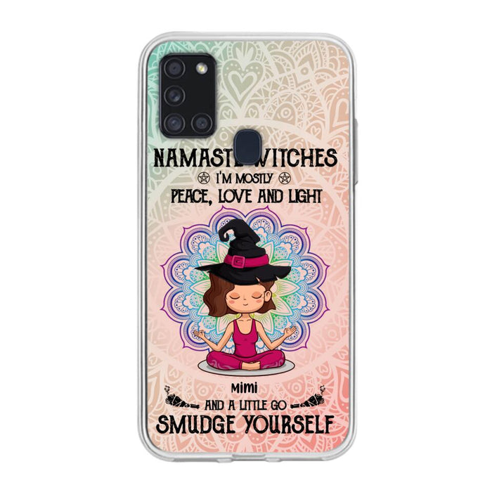 Custom Personalized Yoga Phone Case - Gift for Yoga Lovers - iPhone and Samsung Case - Namaste Witches