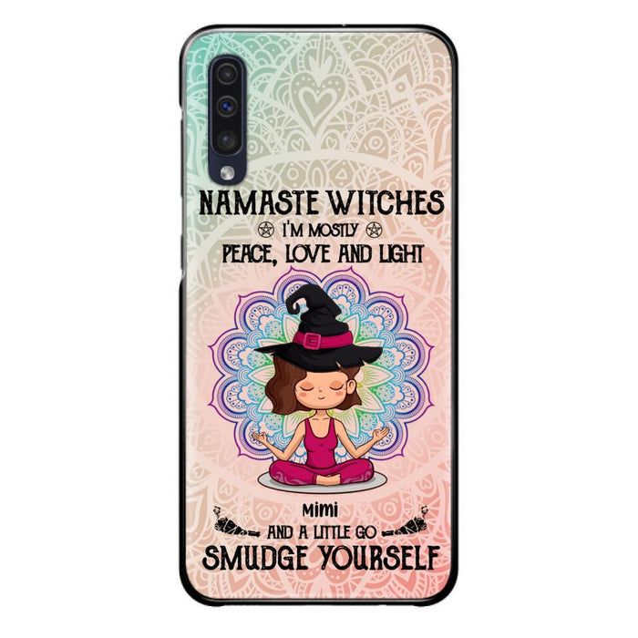 Custom Personalized Yoga Phone Case - Gift for Yoga Lovers - iPhone and Samsung Case - Namaste Witches