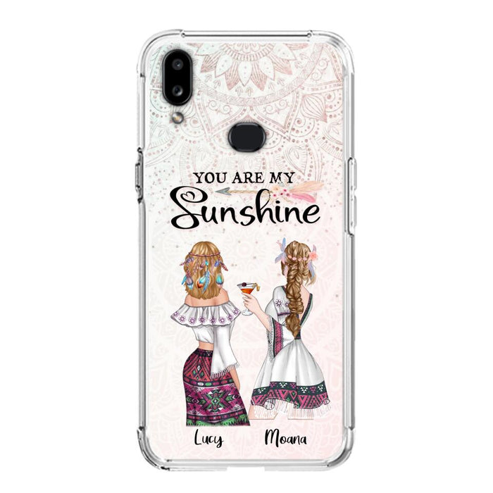 Custom Personalized Bohemian Friends Phone Case - Gift For Best Friends - iPhone & Samsung Case - You Are My Sunshine