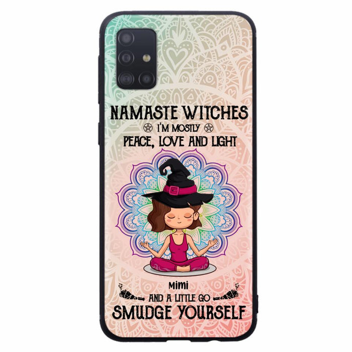 Custom Personalized Yoga Phone Case - Gift for Yoga Lovers - iPhone and Samsung Case - Namaste Witches