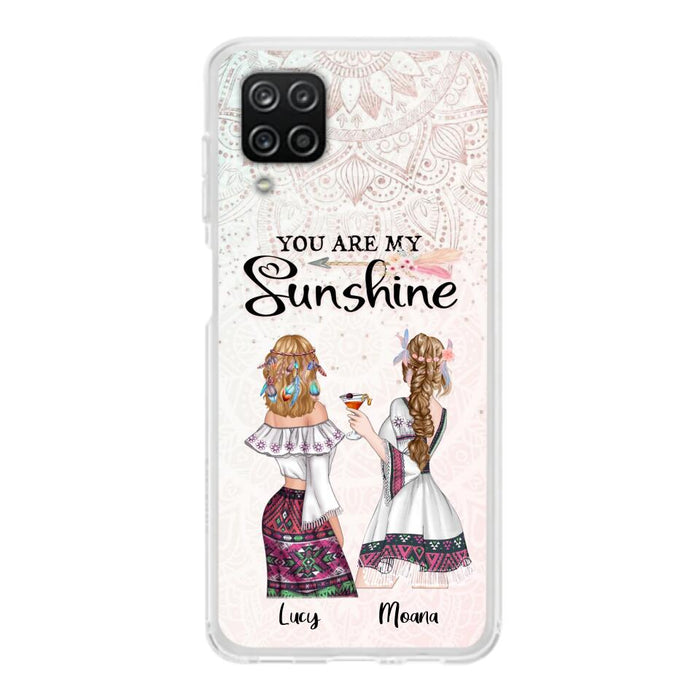 Custom Personalized Bohemian Friends Phone Case - Gift For Best Friends - iPhone & Samsung Case - You Are My Sunshine