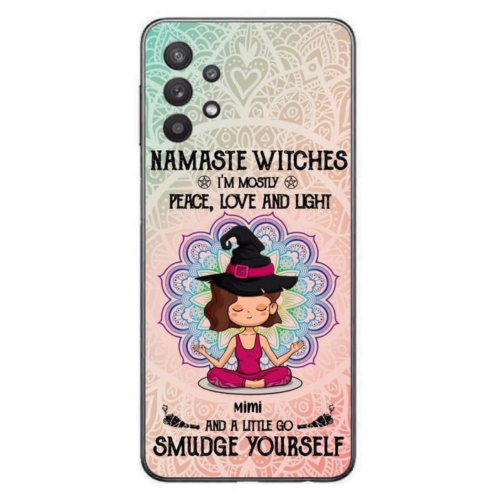 Custom Personalized Yoga Phone Case - Gift for Yoga Lovers - iPhone and Samsung Case - Namaste Witches