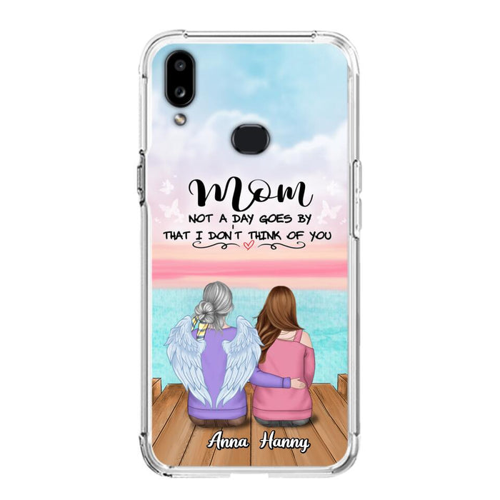 Custom Personalized Memorial Mom/ Dad Phone Case - Memorial Gift Idea - Not A Day Goes By That I Don't Think Of You - Case For iPhone And Samsung