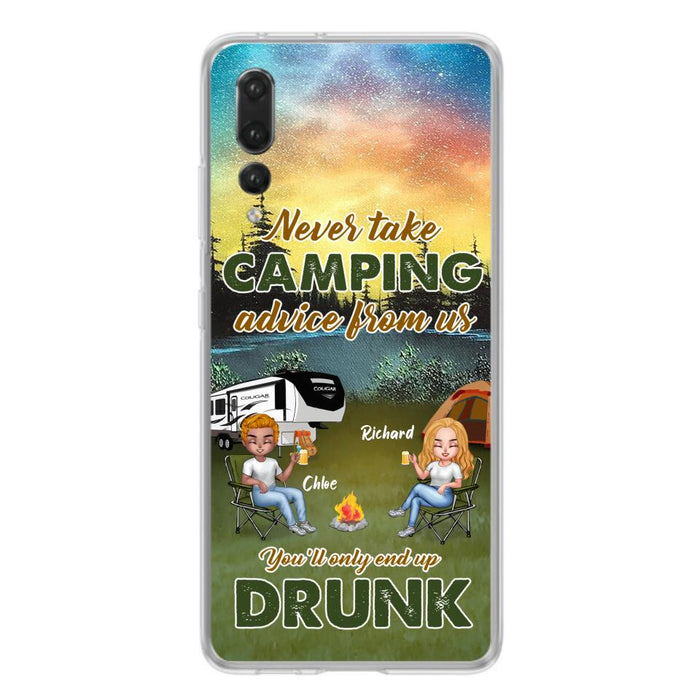 Custom Personalized Camping Friend Phone Case - Upto 7 People - Gift Idea For Camping Friends - We're Like A Really Small Gang - Case For Xiaomi, Oppo And Huawei