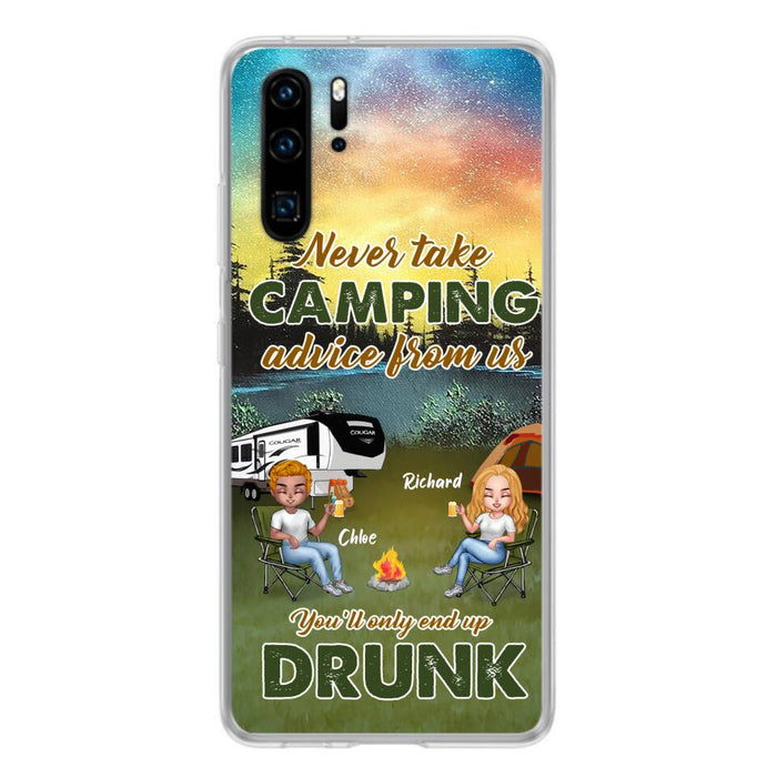 Custom Personalized Camping Friend Phone Case - Upto 7 People - Gift Idea For Camping Friends - We're Like A Really Small Gang - Case For Xiaomi, Oppo And Huawei