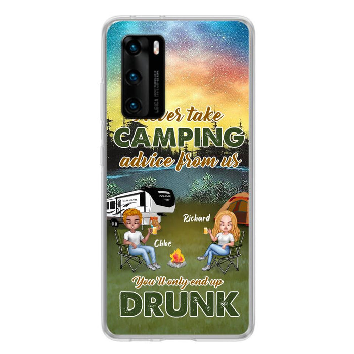 Custom Personalized Camping Friend Phone Case - Upto 7 People - Gift Idea For Camping Friends - We're Like A Really Small Gang - Case For Xiaomi, Oppo And Huawei