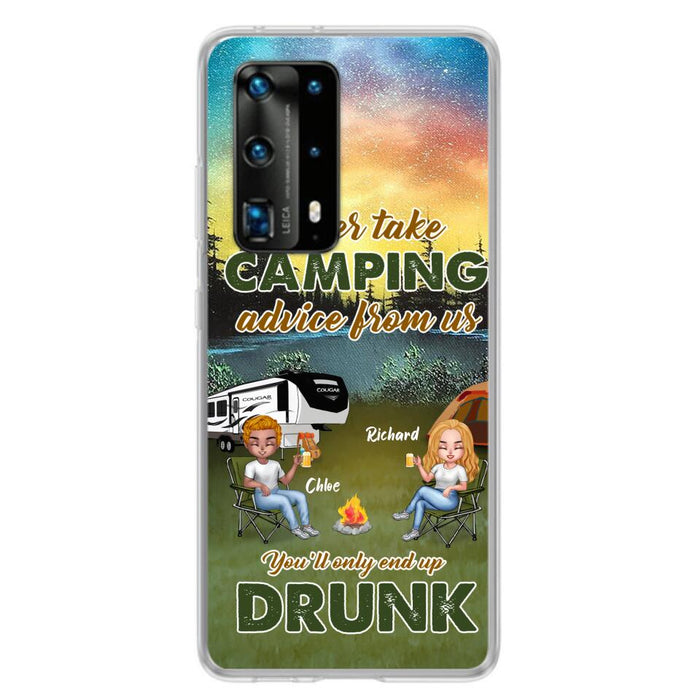 Custom Personalized Camping Friend Phone Case - Upto 7 People - Gift Idea For Camping Friends - We're Like A Really Small Gang - Case For Xiaomi, Oppo And Huawei