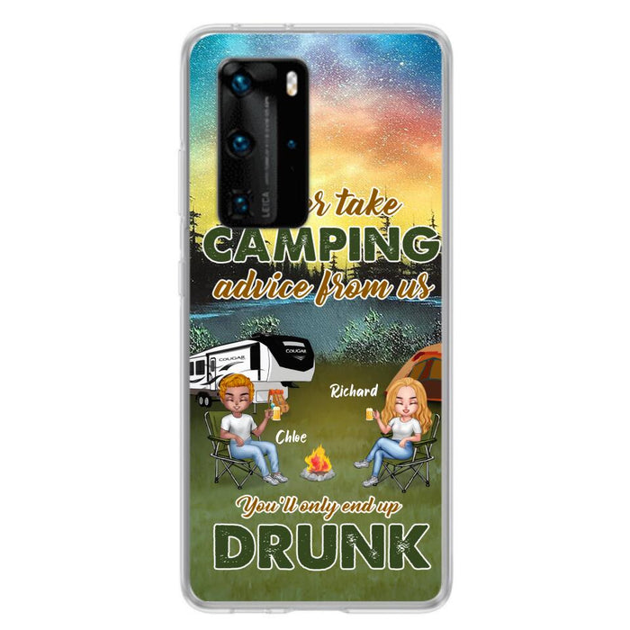 Custom Personalized Camping Friend Phone Case - Upto 7 People - Gift Idea For Camping Friends - We're Like A Really Small Gang - Case For Xiaomi, Oppo And Huawei