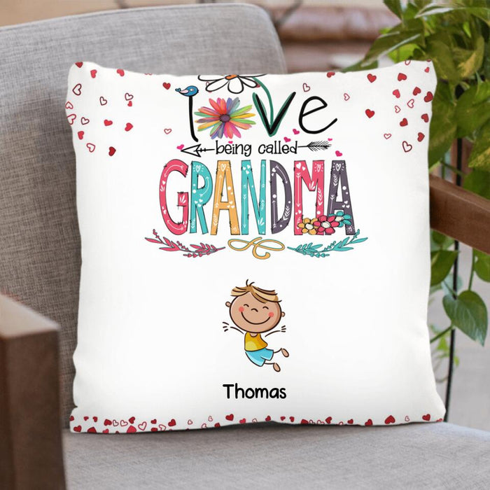 Custom Personalized Blessed To Be Called Nana Pillow Cover & Quilt/ Fleece Blanket - Upto 14 Kids - Gift Idea For Nana/ Mama/Kids